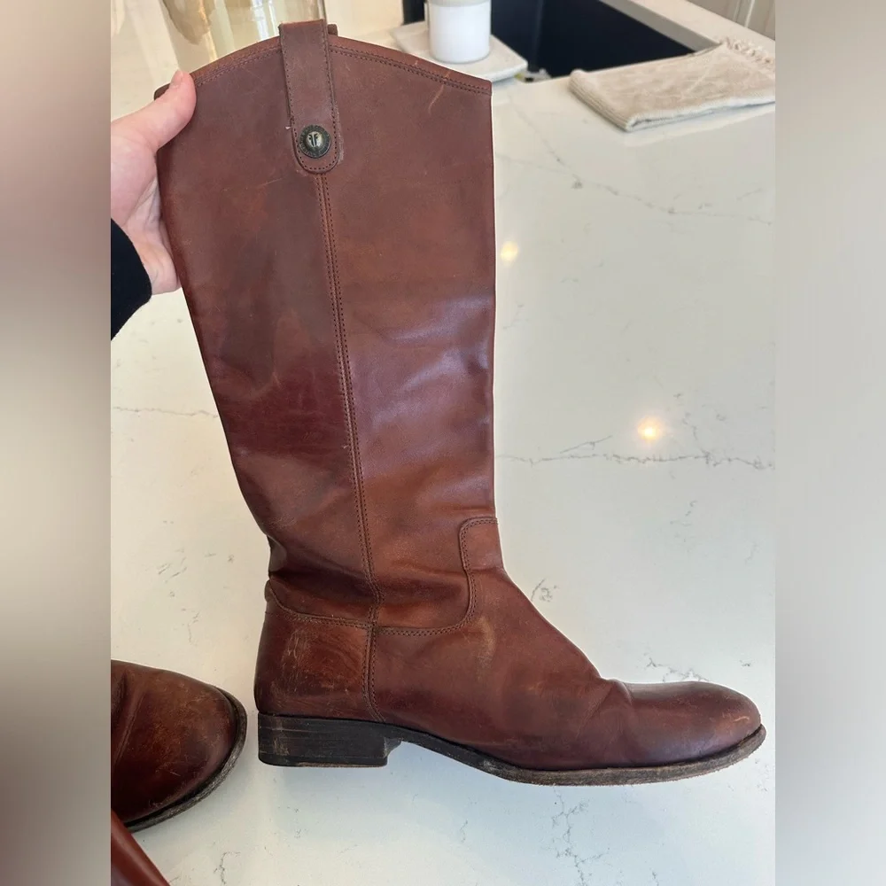 Frye Melissa Button Riding Boot - Size 8 - Picture 5 of 9